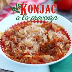 Espaguetis konjac a la provenza