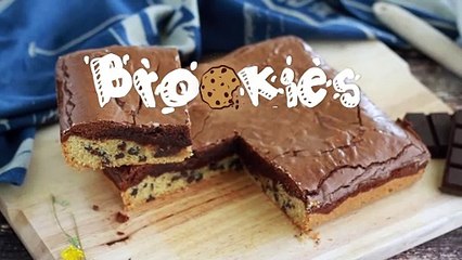 Brookie, el pastel mitad brownie mitad cookie