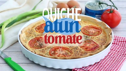 Quiche de atún y tomate natural