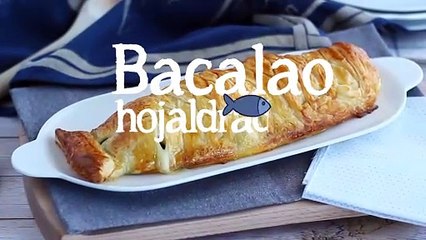 Bacalao hojaldrado con espinacas