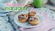 Rosas de manzana y hojaldre