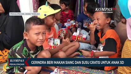 Gerindra Sosialisasikan Program Makan Siang dan Susu Gratis