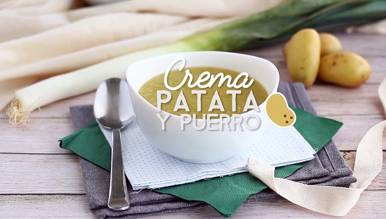 Crema patata y puerro simple y fácil