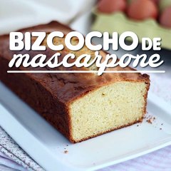 Bizcocho de mascarpone (esponjoso y sabroso)