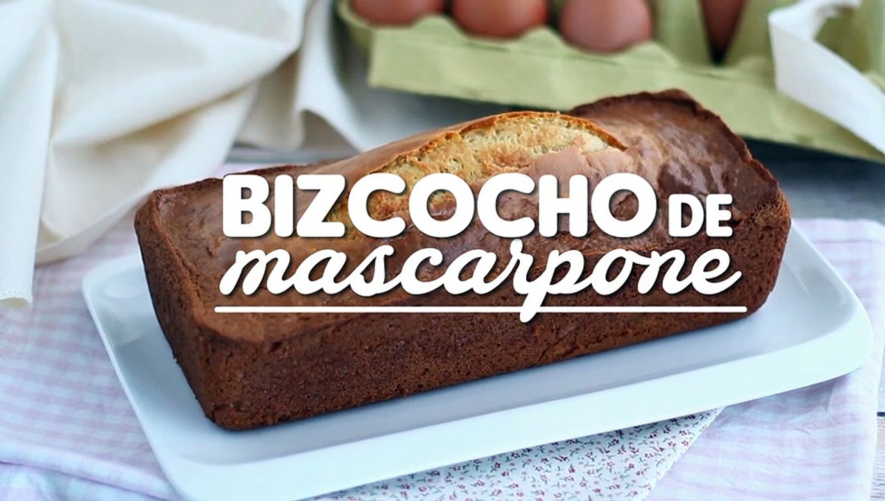 Bizcocho de mascarpone (esponjoso y sabroso)