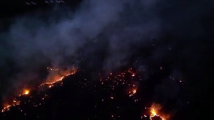 Incêndio de grandes proporções atinge a CE-293, em Abaiara
