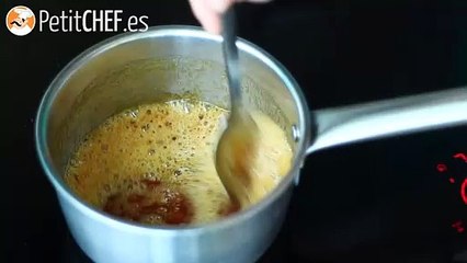 Pastel cremoso de chocolate y caramelo salado