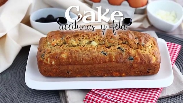 Cake de aceitunas negras y feta
