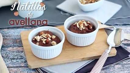 Natillas veganas de avellana (sin gluten, sin huevo, sin lactosa)