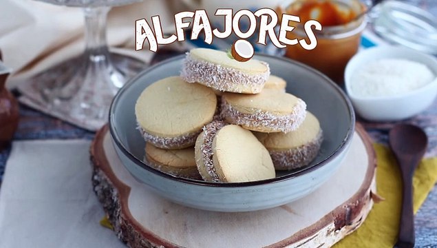 Alfajores argentinos con dulce de leche