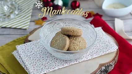Mantecados caseros de canela, limón y almendra