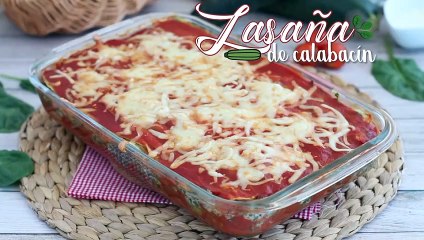 Lasaña de calabacín y espinacas con ricotta