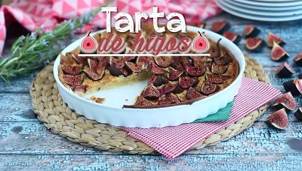 Tarta de higos y crema de almendra