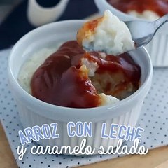 Delicioso Arroz con Leche y Caramelo Salado 🍮