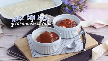 Arroz con leche y caramelo salado