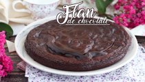 Flan de chocolate (sin gluten y fácil)