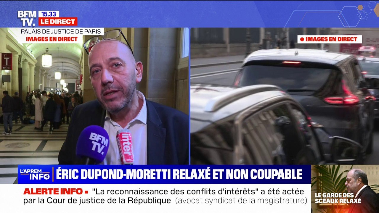 Éric Dupond-Moretti relaxé: "Nous savons que les décisions de la CJR ne sont pas rendues en droit mais souvent pour des raisons politiques", estime l'avocat de l'association Anticor