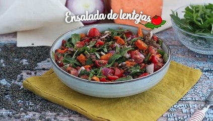 Ensalada de lentejas y batata