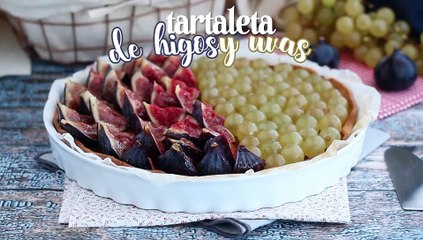 Tartaleta de higos y uvas