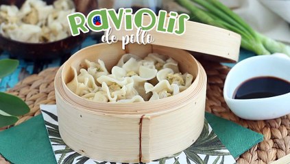 Raviolis de pollo al vapor (bouchons de la isla de la reunión)