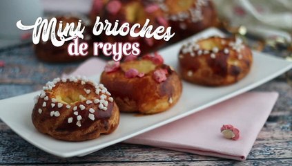 Mini brioches de reyes