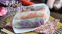 Rollitos de primavera vietnamitas veganos: col morada y boniato