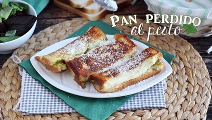Tostadas francesas al pesto