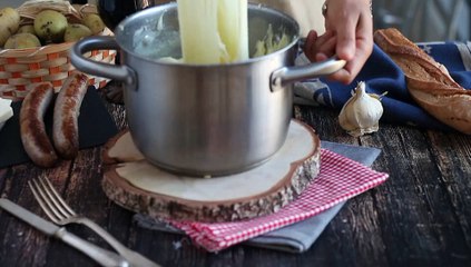 Aligot (puré de patatas con queso)