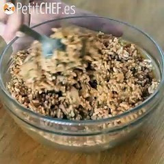 Barra de cereales de arroz inflado con cacahuete