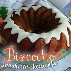 Bizcocho de zanahoria relleno de cheesecake
