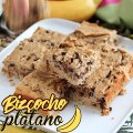 Bizcocho de plátano y chocolate - vegano y sin gluten