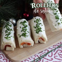 Rollitos de salmón ahumado (con pan de molde)