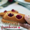 Financiers con frambuesa