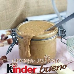 Crema sabor kinder bueno para untar – sólo 2 ingredientes