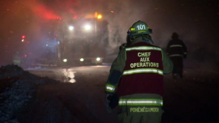 Une résidence détruite par les flammes à Pohénégamook