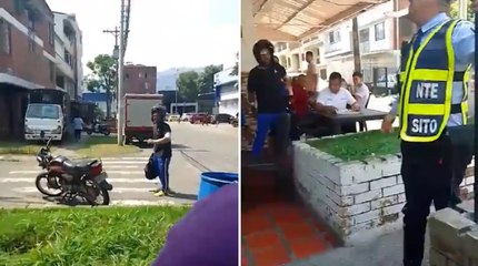 Intolerancia en Cali: hombre amenazó a agente por hacer un procedimiento de tránsito