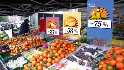 La inflación de la eurozona baja, pero los europeos siguen sintiendo la presión de los precios
