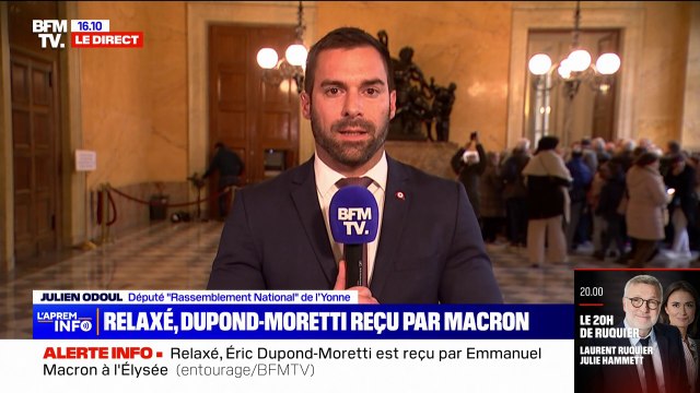 Éric Dupond-Moretti relaxé: Pourquoi ce personnage au bilan aussi désastreux est-il maintenu à son poste? interroge Julien Odoul, député RN de l'Yonne