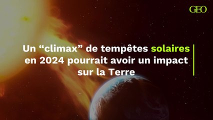 L'année 2024 sera marquée par un "climax" de tempêtes solaires et cela pourrait avoir un impact sur la Terre, alerte une étude