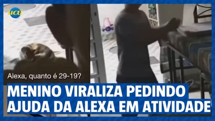 Menino viraliza pedindo ajuda de Alexa no “para-casa