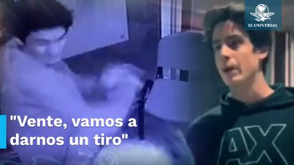 Mirrey golpea a guardia de seguridad por pedirle su identificación