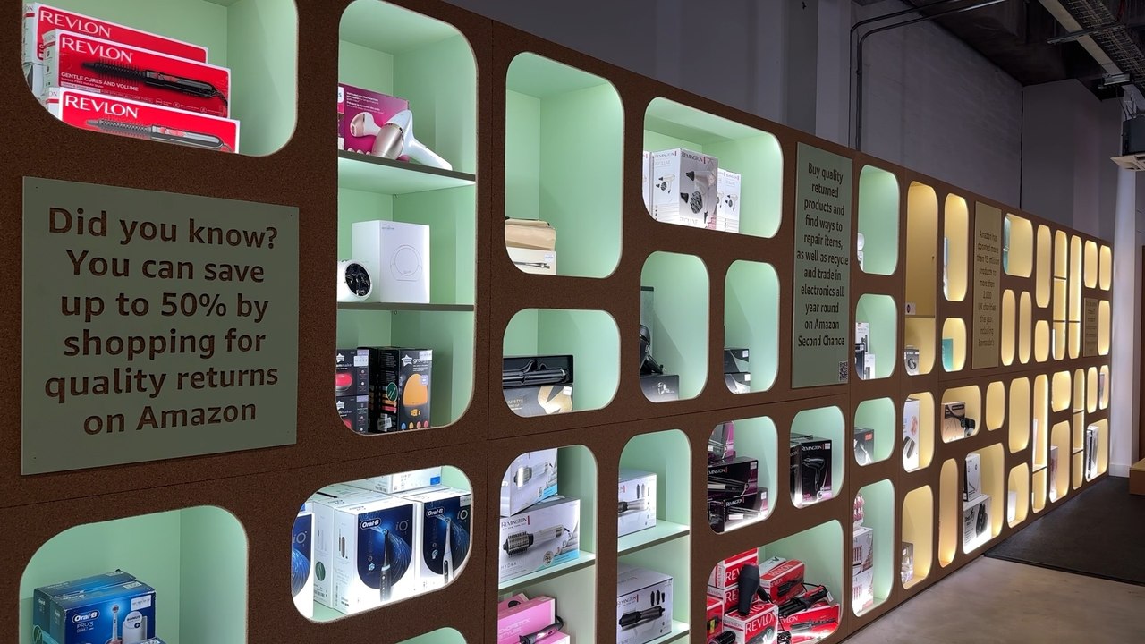 London Amazon store sells products for half price with proceeds going to charity