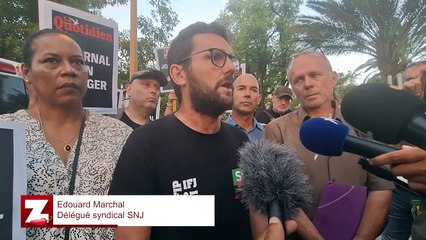 Edouard Marchal, délégué SNJ et journaliste au Quotidien de La Réunion