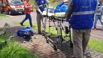 Bombeiros atendem vítima de acidente no São Cristóvão