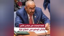 كلمة الإمارات في مجلس الأمن بشأن الوضع في غزة