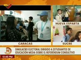 Caracas | Estudiantes del Complejo Educativo Cacique Caricuao participan en simulacro electoral