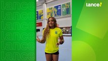 Ginasta brasileira, Rebeca Andrade fala da expectativa da Olimpíadas de 2024, em Paris