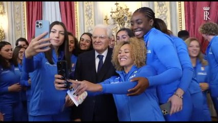 Mattarella ha ricevuto la Nazionale di Atletica leggera e quella di Pentathlon