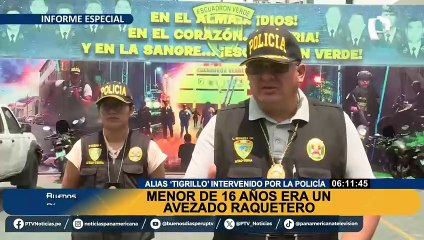 Capturan a raquetero menor de edad en La Victoria: alias 'Tigrillo' robaba "para estudiar barbería"