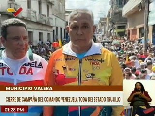 Cierre de campaña Venezuela Toda desde Trujillo lleno de amor desborda las calles del mcpio. Valera